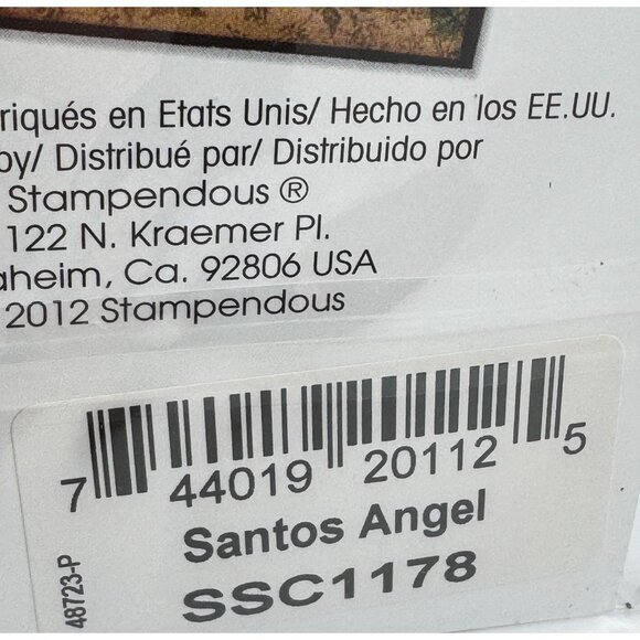 Stampendous Perfectly Clear Stamp 2 Sets Santos Angel & Parisian Charm Cling - Picture 10 of 14